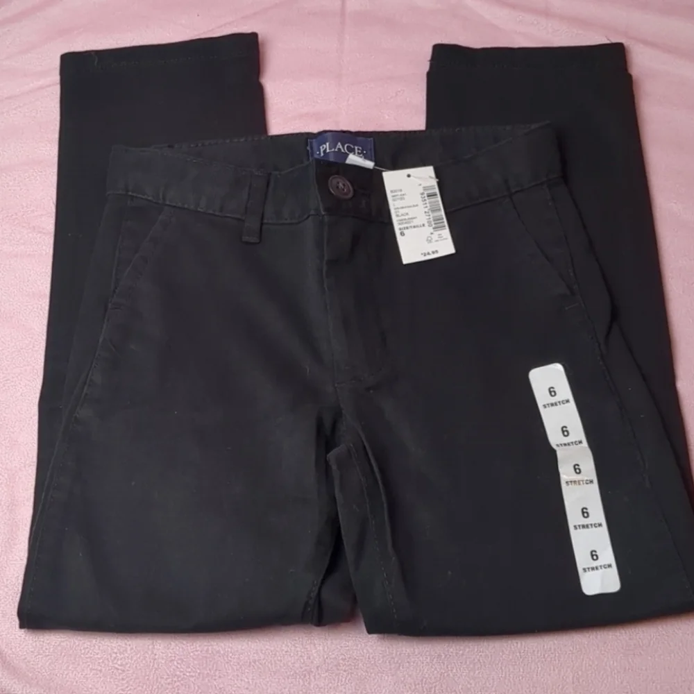 The Children's Place Black Adjustable Waist Jeans size 6